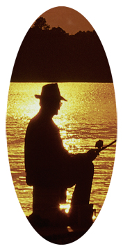 Gone Fishing (Dock) Bronze